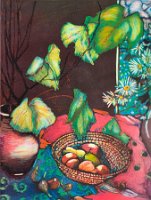 RedTableWithBlueCloth